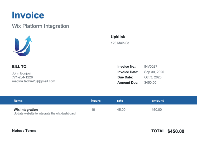 Sample PDF Invoice
